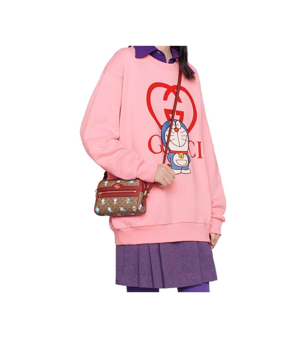 Gucci x Doraemon Mini Crossbody Bag 17.5cm/ 6.9in view 3