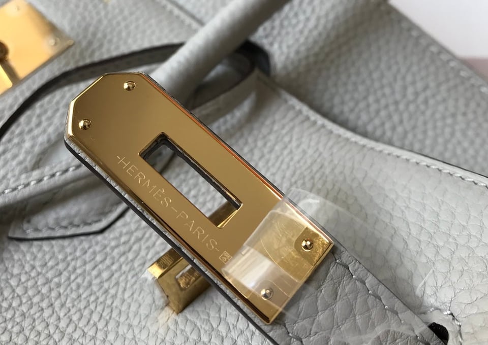 Hermes Birkin 35Cm Bag Cream Togo Gold Hardware view 6