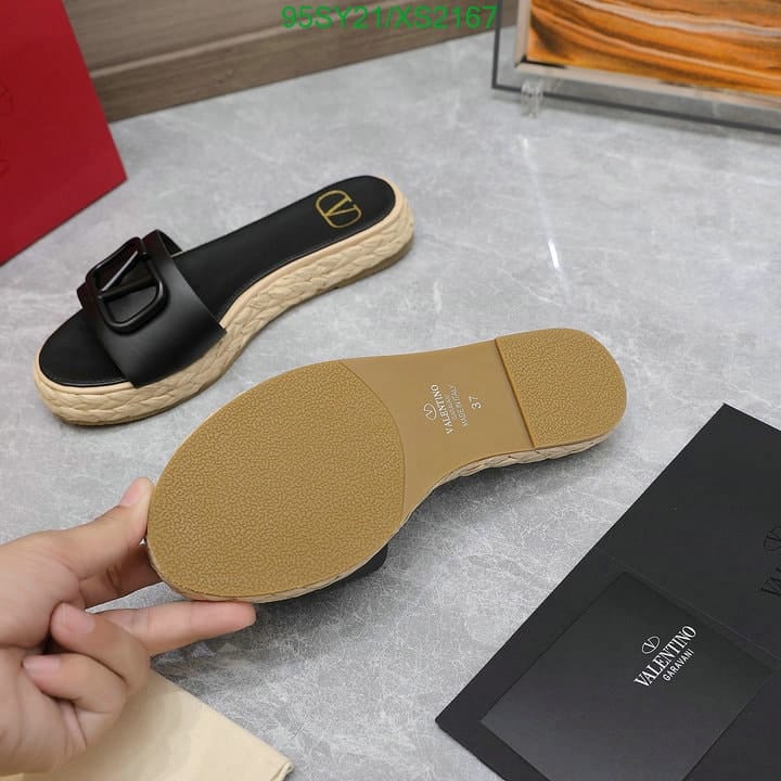 Valentino Garavani Vlogo Signature Slide Sandals Black view 9