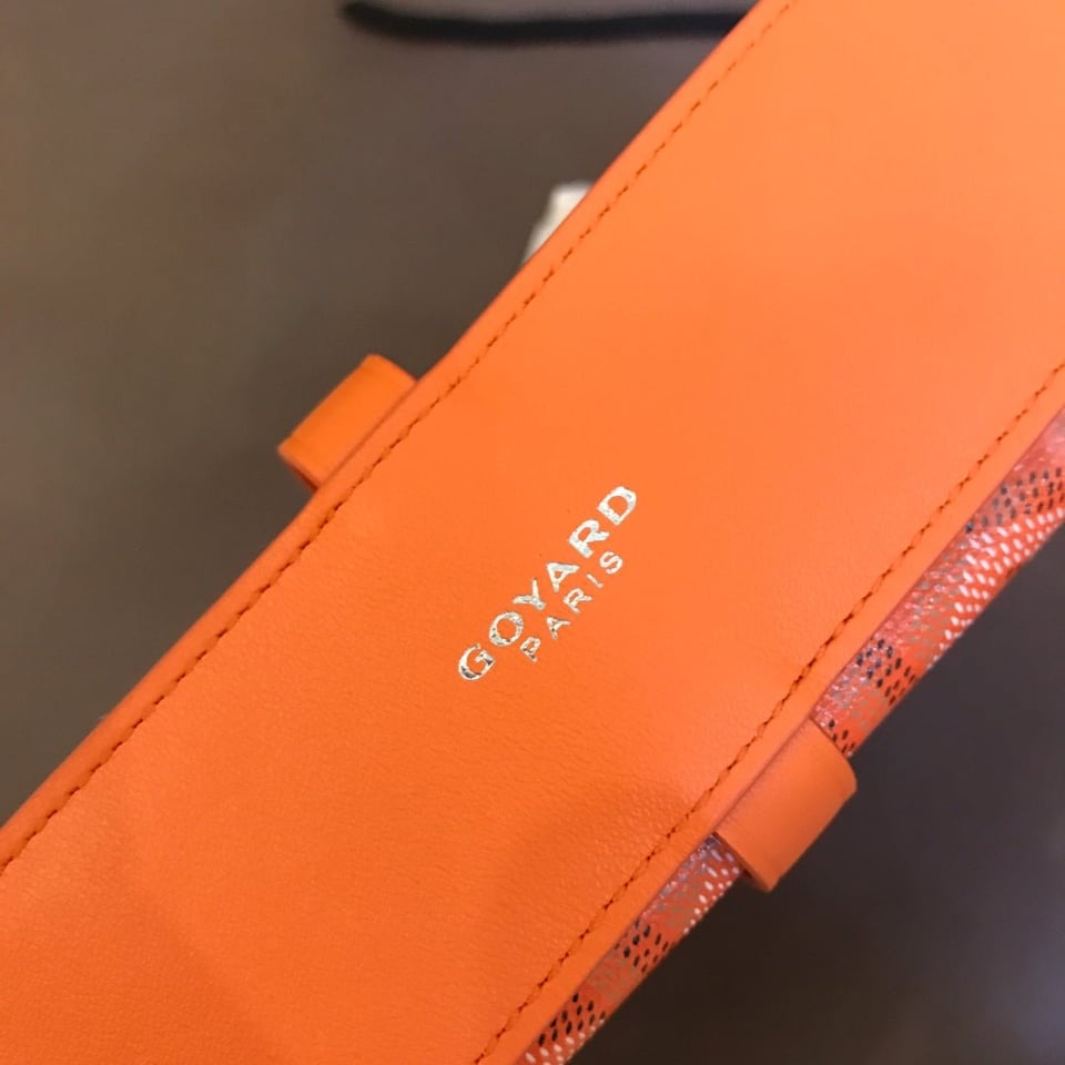 Goyard Minaudiere Trunk Bag 17Cm Orange Canvas view 3