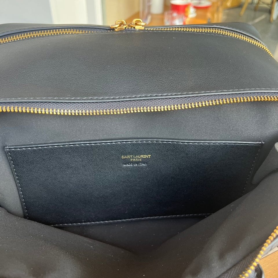 Saint Laurent Lyia Duffle In Quilted Black 31Cm view 4
