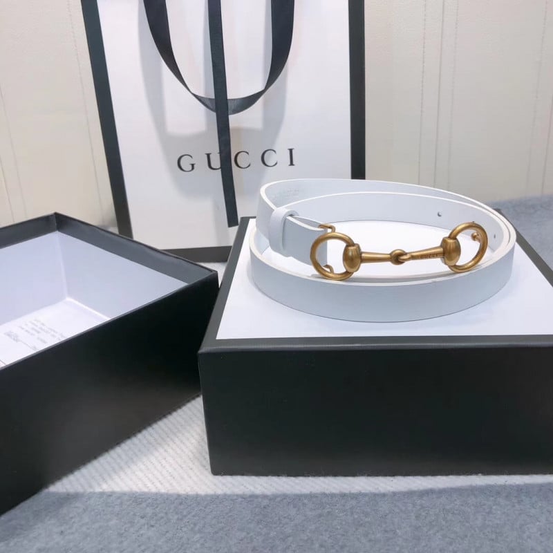 Gucci 20mm Leather Belt With Horsebit 600636 view 6