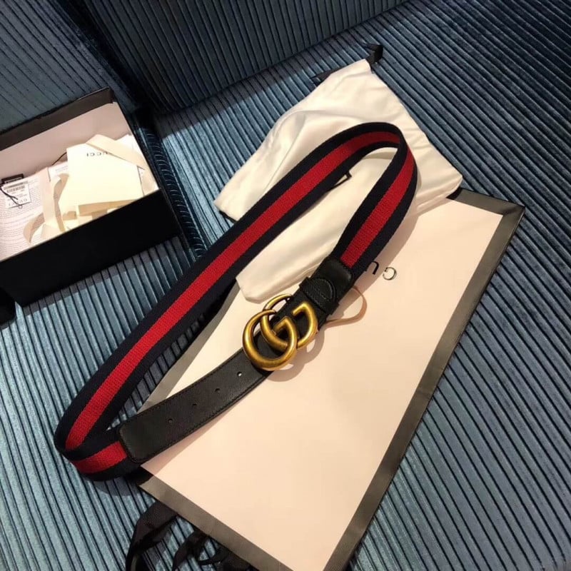 Gucci Nylon Web Belt With Double G Buckle 409416 view 3