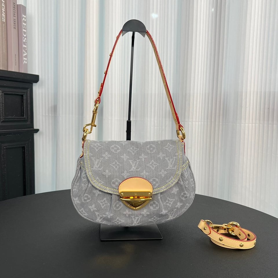 Louis Vuitton Monogram Denim Sunset Shoulder Bag 27cm/ 10.6in view 3