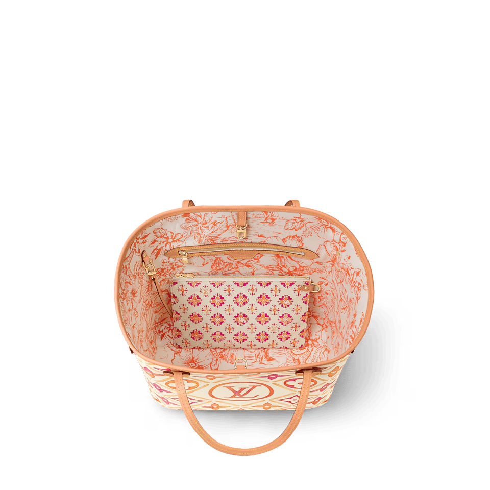 Louis Vuitton By The Pool Neverfull MM Tote Bag Coral 31cm M25317 view 3