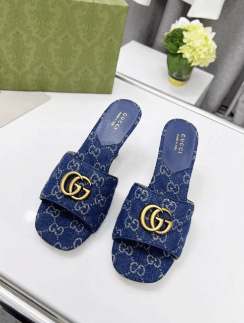 Gucci Women’S Gg Denim Sandals view 7