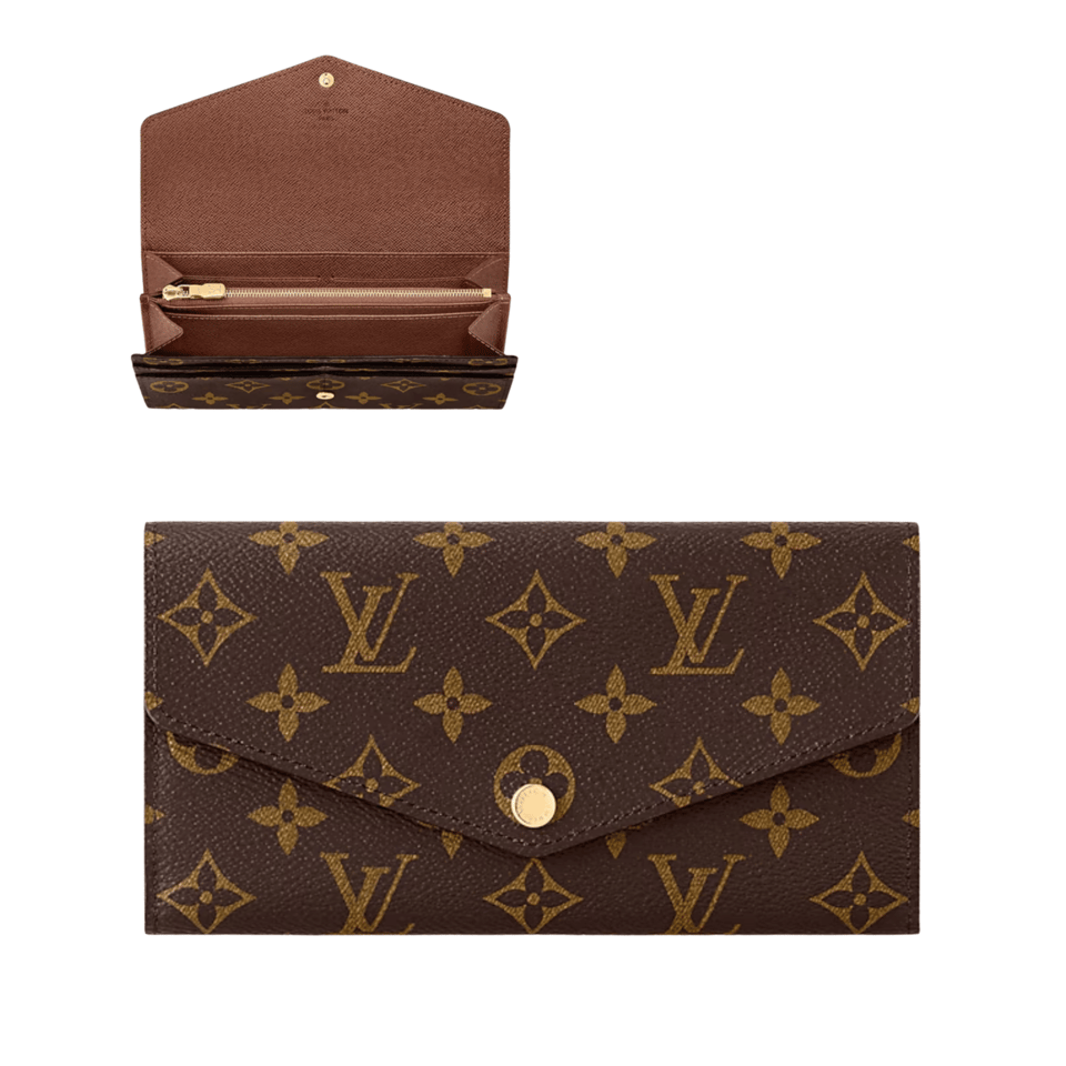 Louis Vuitton Brown Sarah Wallet For Women 19cm M60531 view 2