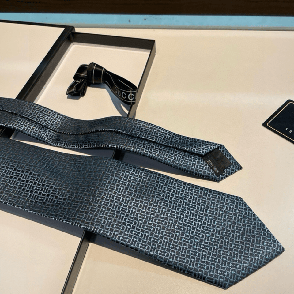Gucci Midnight Interlock Canvas Tie For Men view 7