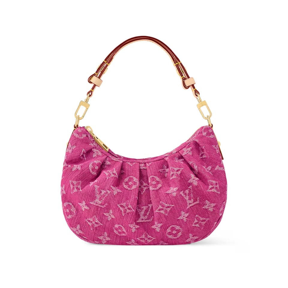 Louis Vuitton Pochette Valley Bag Fuchsia Denim 21cm M28327