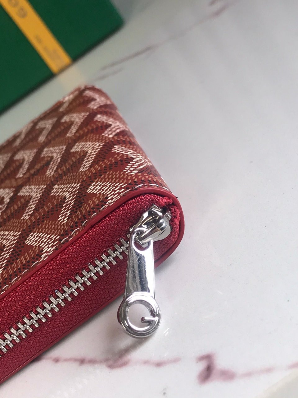Goyard Matignon Mini Wallet 11cm Classic Red Goyardine Canvas And Calfskin view 6