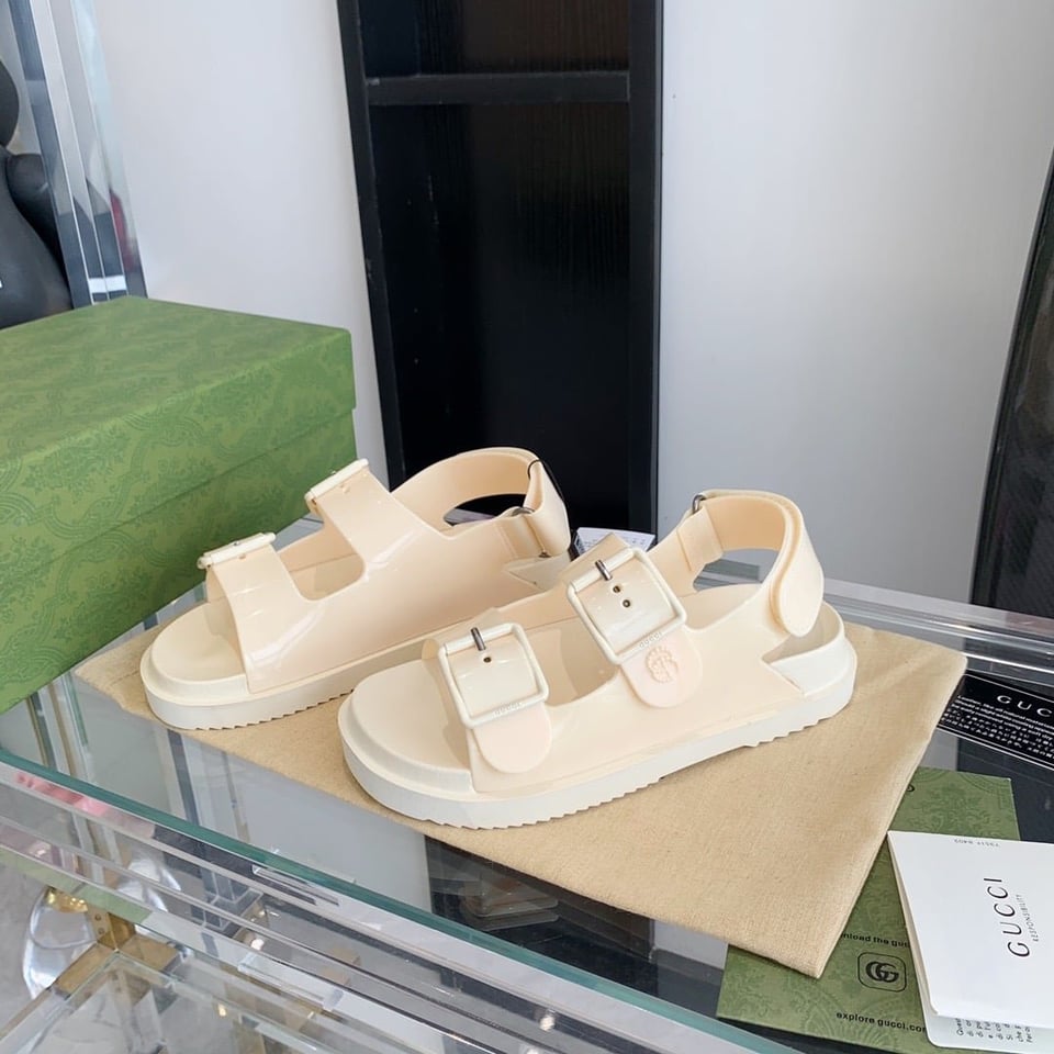 Gucci Women?S Sandal With Mini Double G White 660243 J8700 9050 view 11