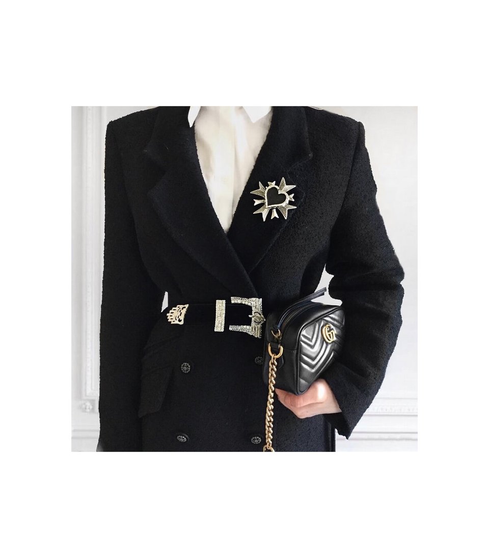 Gucci GG Marmont Matelasse Mini Bag Black view 6