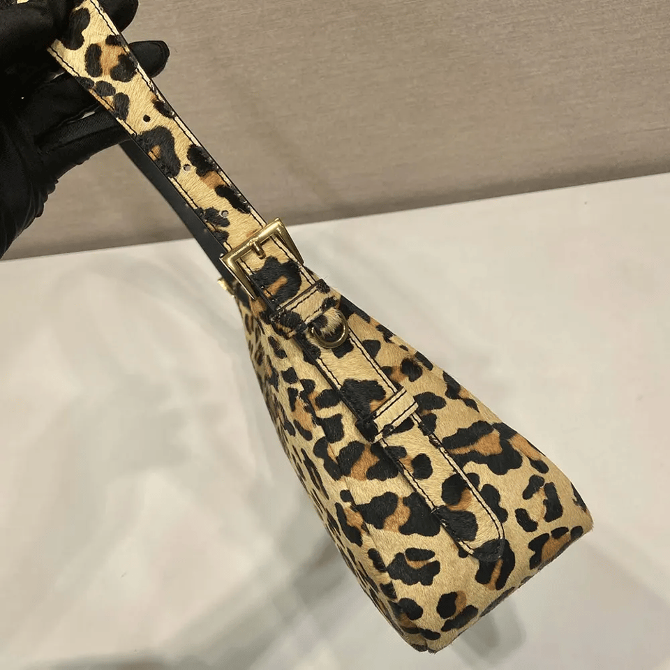 Prada Leopard Luxe Shoulder Bag 31cm view 8