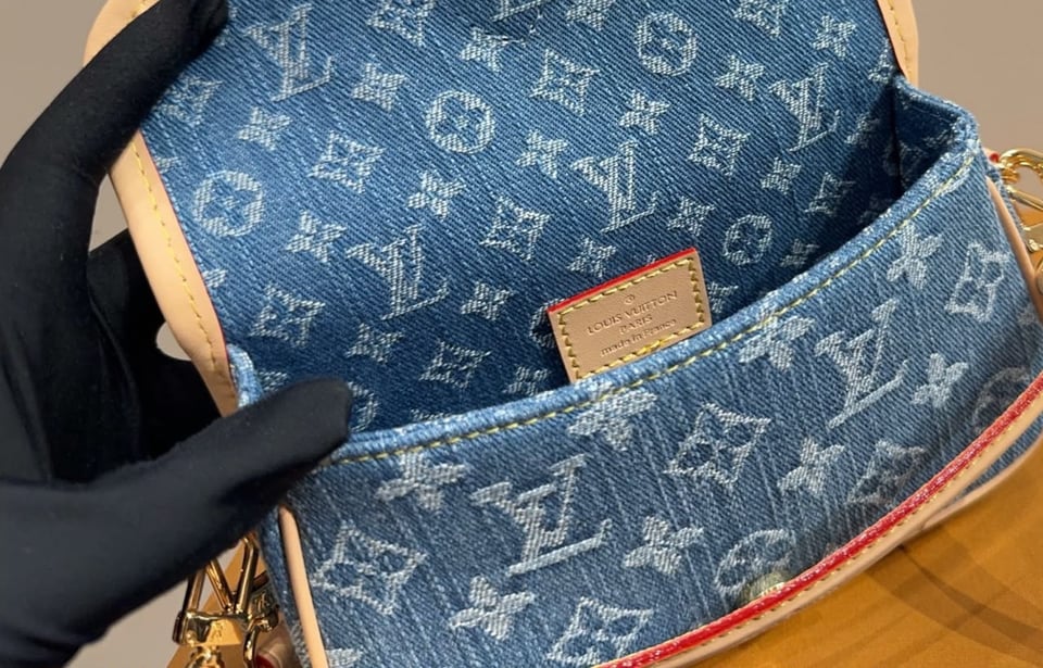 Louis Vuitton Diane Nano Bag Blue Denim 19cm M27700 view 7