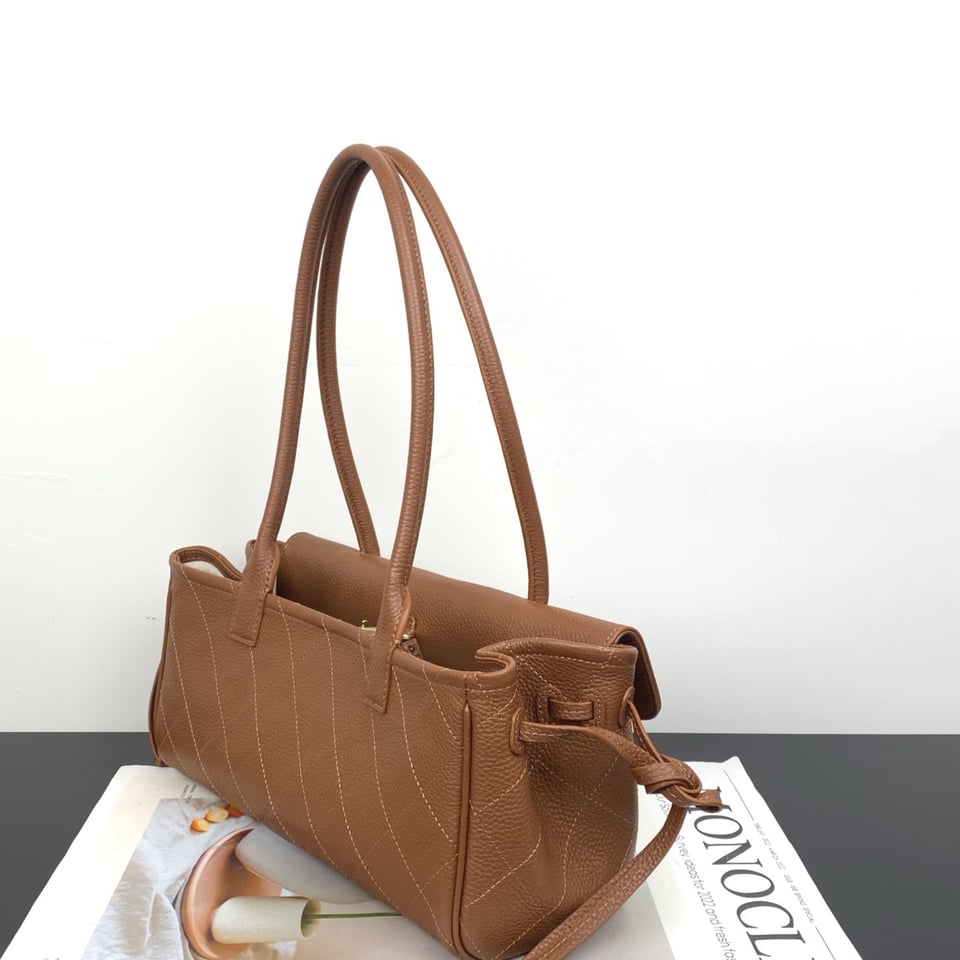Chanel Urban Essential Tote Light Brown Caviar Gold Hardware 30cm/11.8in view 6
