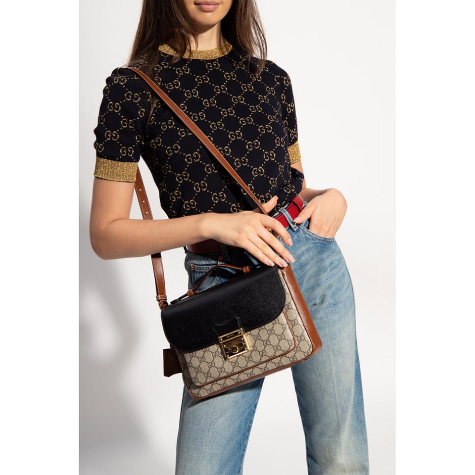 Gucci Padlock Small Shoulder Bag Black view 3
