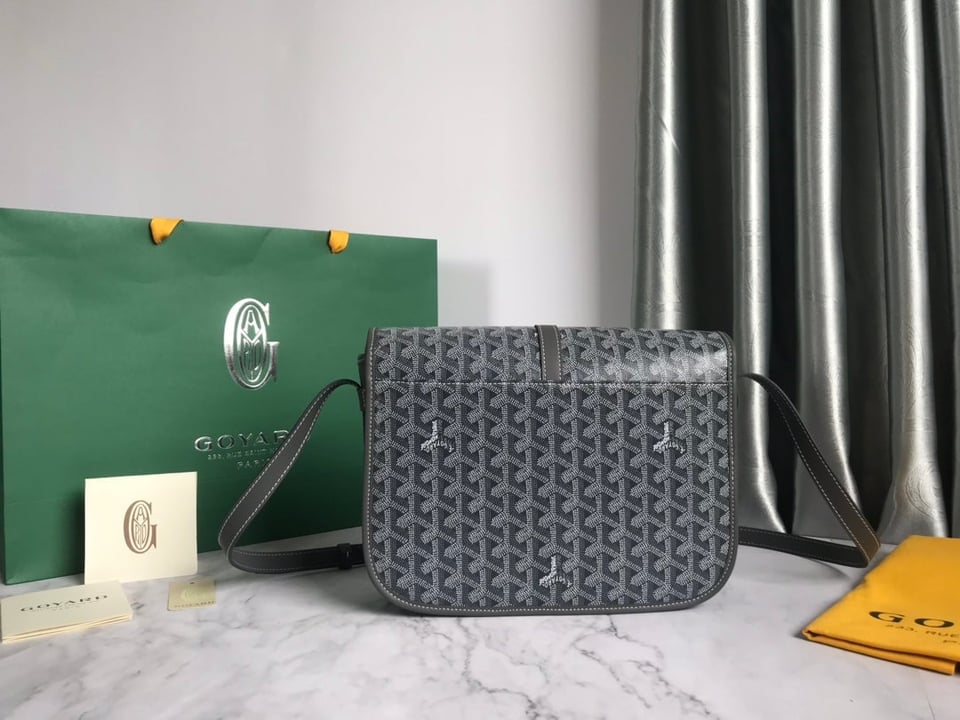 Goyard Belvedere Mm Bag 28Cm Grey Canvas view 7