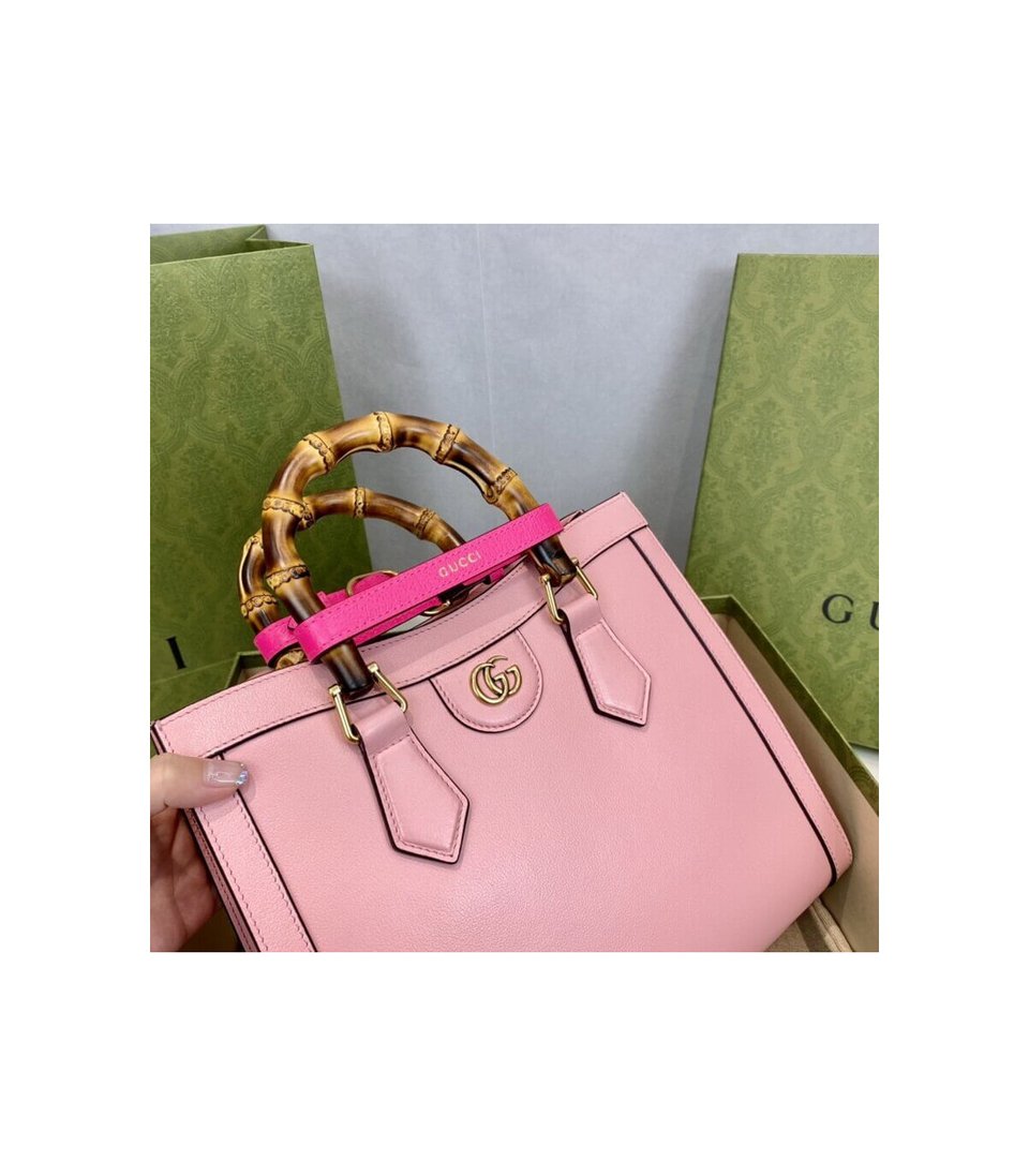 Gucci Diana Small Tote Bag Pink view 7