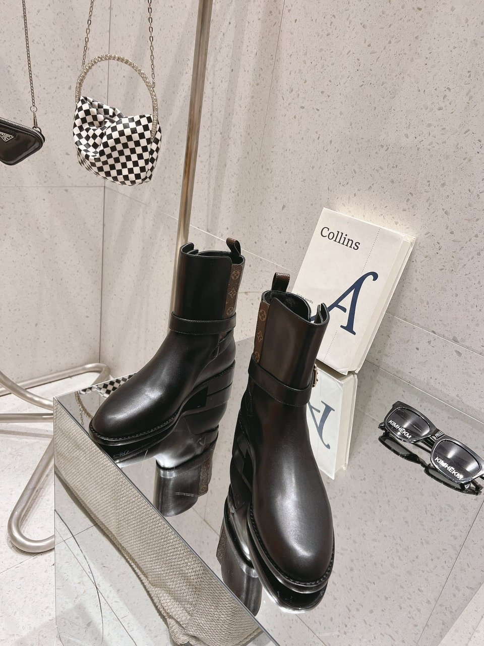 Louis Vuitton Bootsy Ankle Boot Black view 6