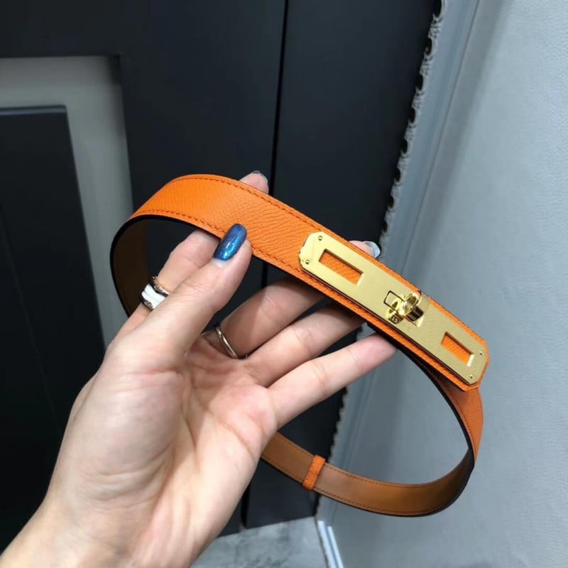 Hermes O’Kelly 24 Belt H07960 Orange view 6