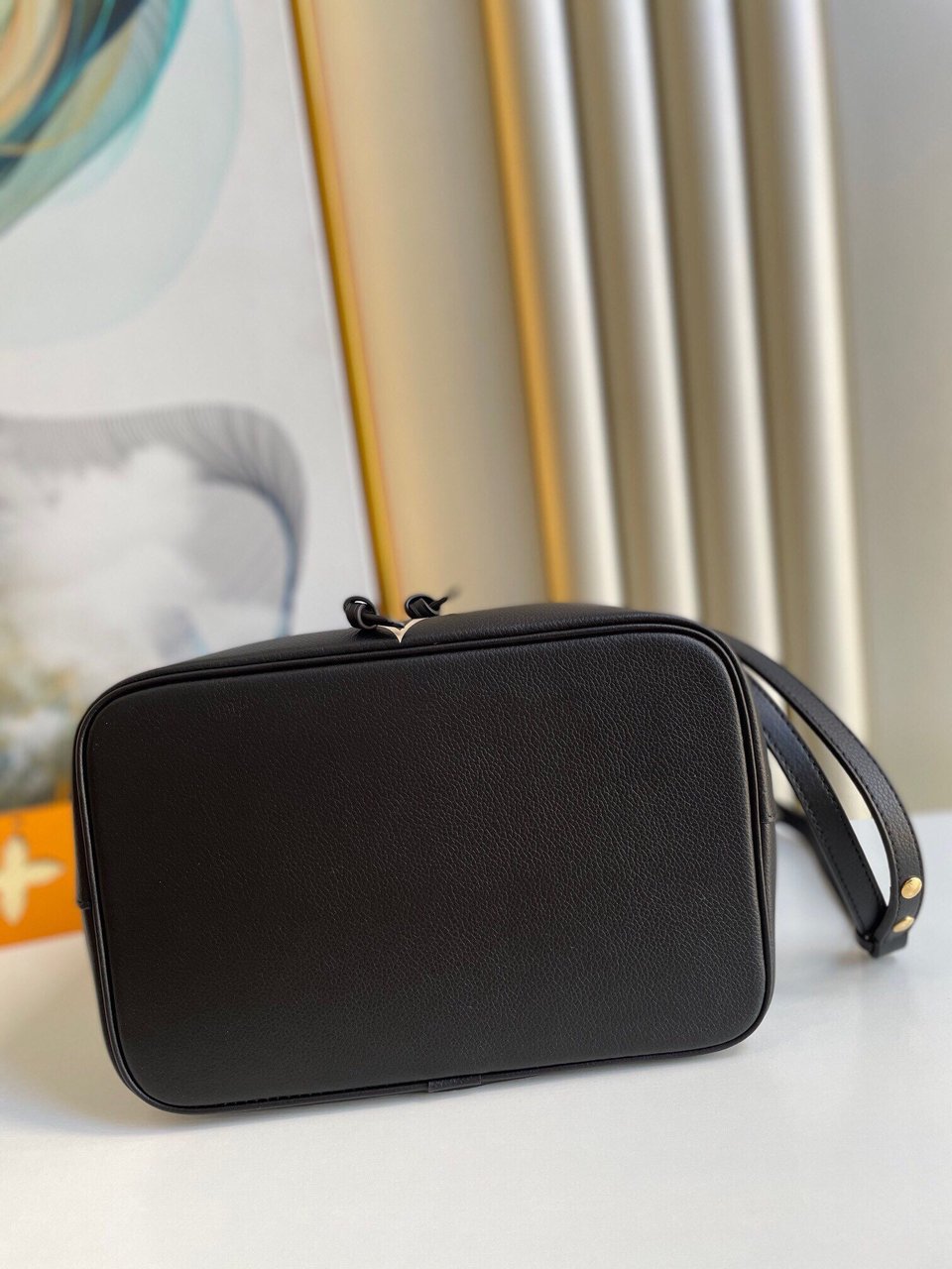 Louis Vuitton Néonoé Mm Bicolor Monogram Empreinte Leather – Women – Handbags Black 26cm/ 10.2in view 13