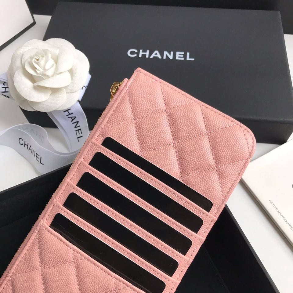 Chanel Mobile Purse 19.5 Peach Grained Calfskin Gold Icon view 7