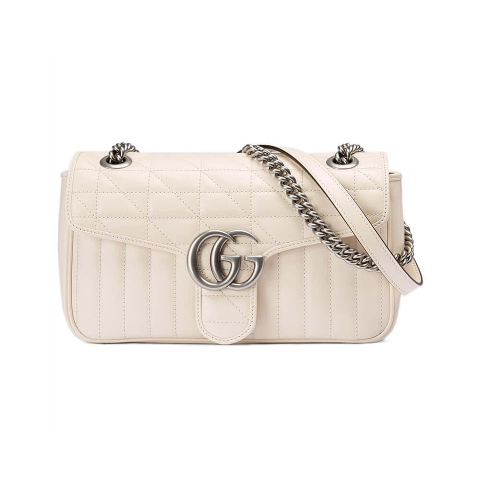 Gucci GG Marmont Small Shoulder Bag White
