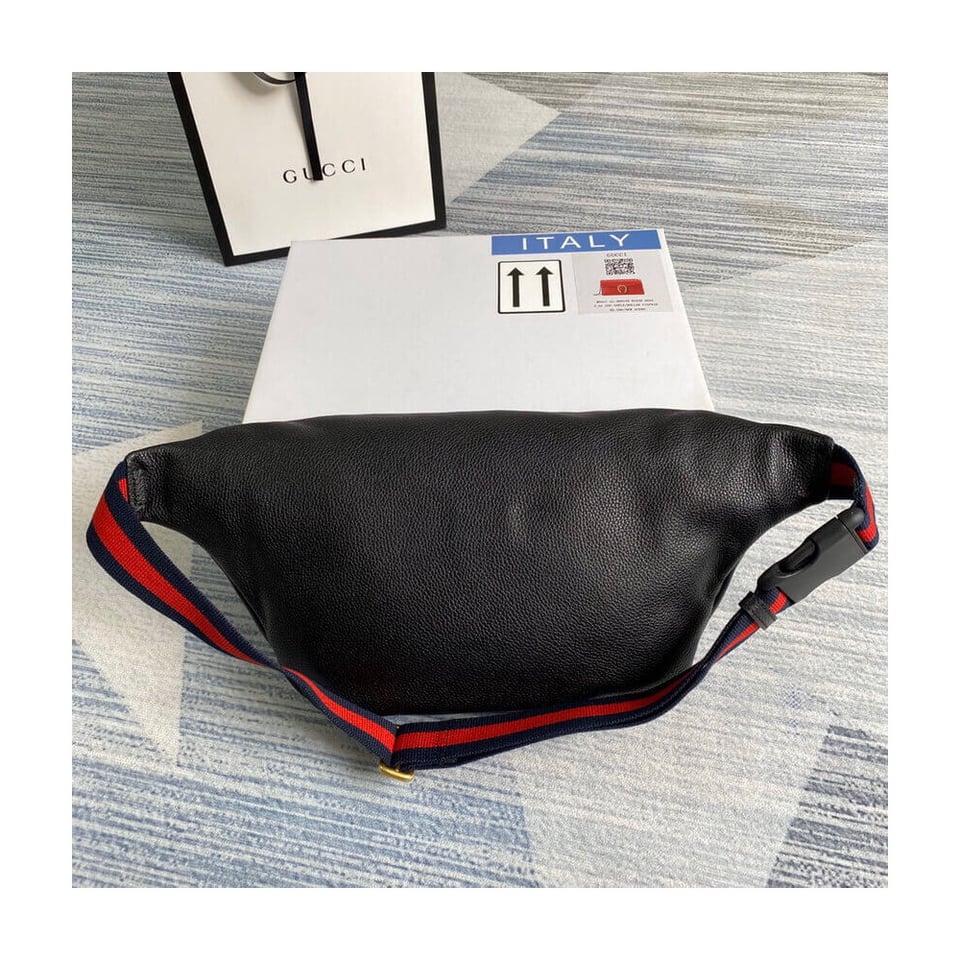 Gucci Leather Coco Capitan Vintage Logo Belt Bag Black view 5