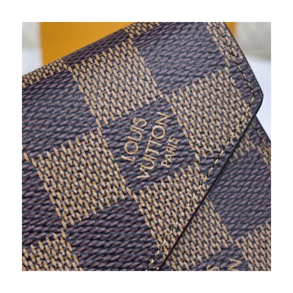 Louis Vuitton Damier Ebene Victorine Wallet Pink view 6