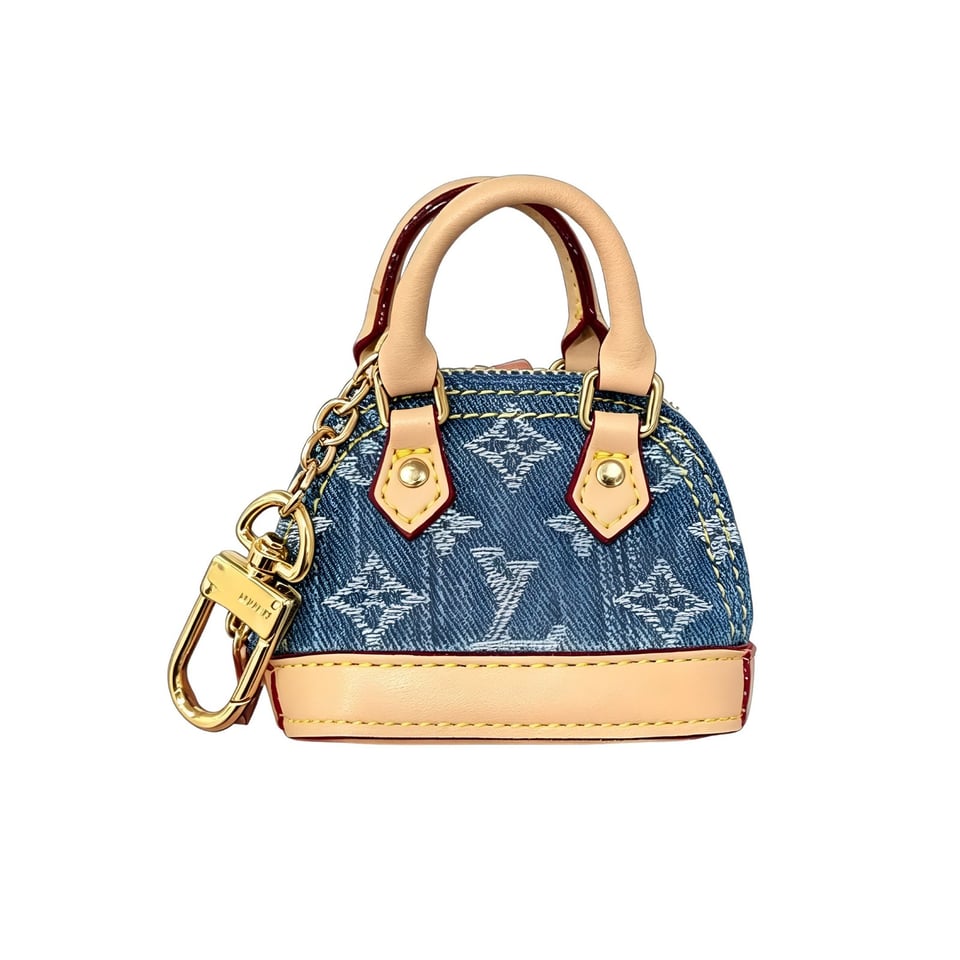 Louis Vuitton Alma Monogram Multicolor LV x™ Microphone Accessories 9cm/3.5in Denim Color M83669