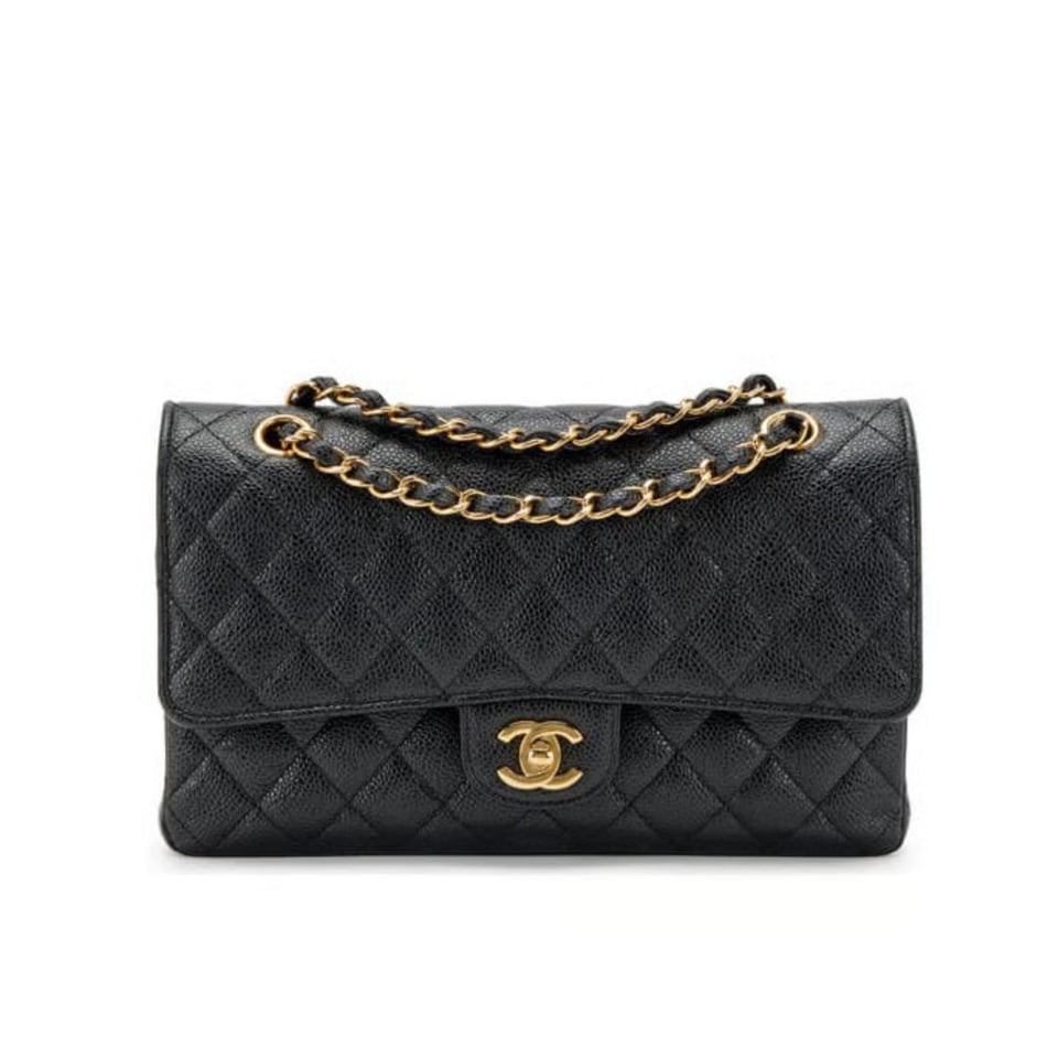 Chanel Caviar Calfskin Medium Classic Double Flap Bag 25.5cm view 2