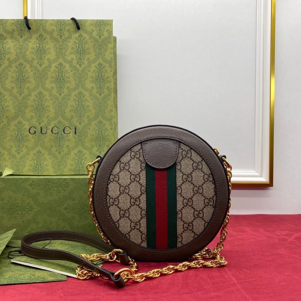 Gucci Ophidia Mini GG Round Shoulder Bag view 14