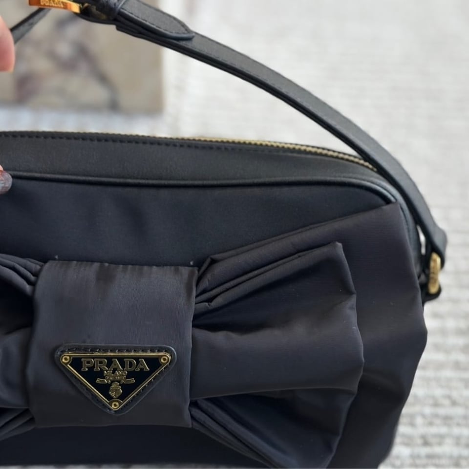 Prada Tessuto Fiocco Bow Crossbody Bag 24Cm view 4