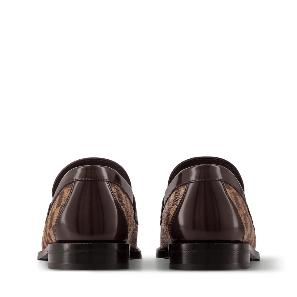 Louis Vuitton LV Major Loafer Damier Ebene Canvas Brown for Men 1A5A3L view 5
