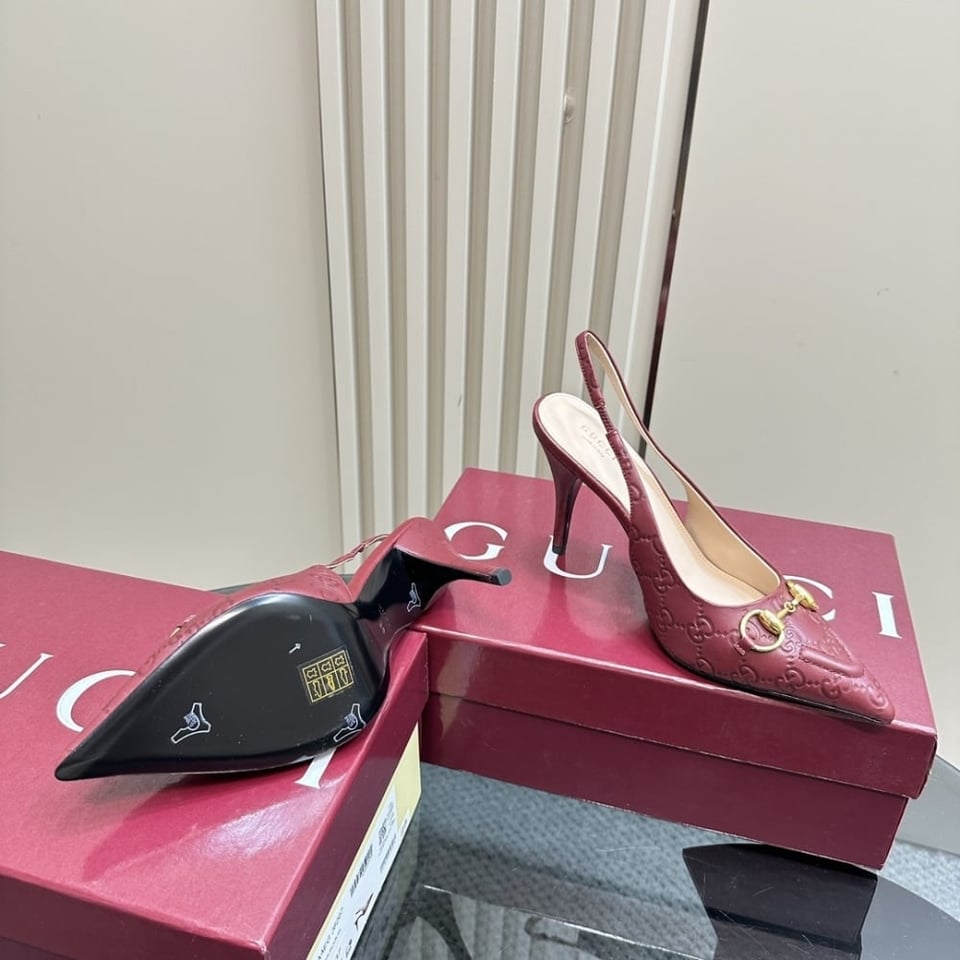 Gucci Women’S Horsebit Pump Gg Leather Rosso Ancora Red ?792065 Aaegj 6207 view 5