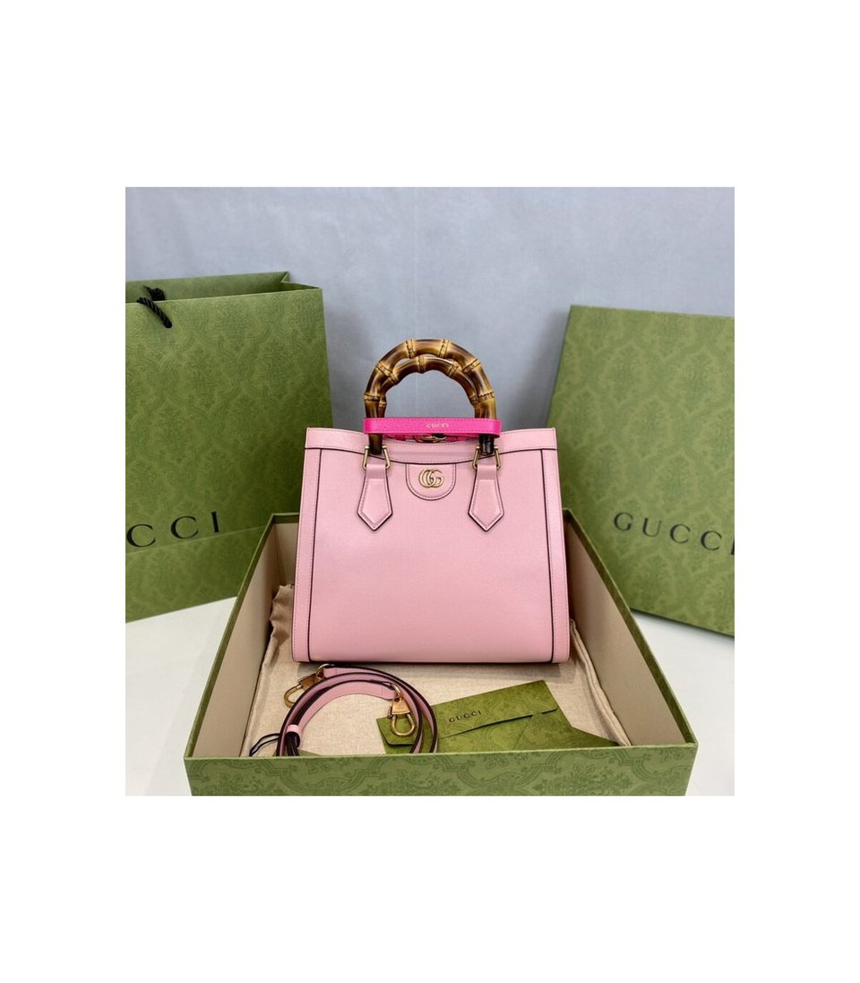 Gucci Diana Small Tote Bag Pink view 4