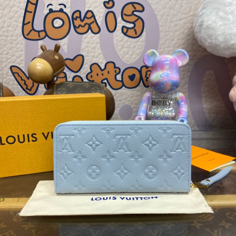 Louis Vuitton Monogram Empreinte Zippy Wallet Blue Hour view 4