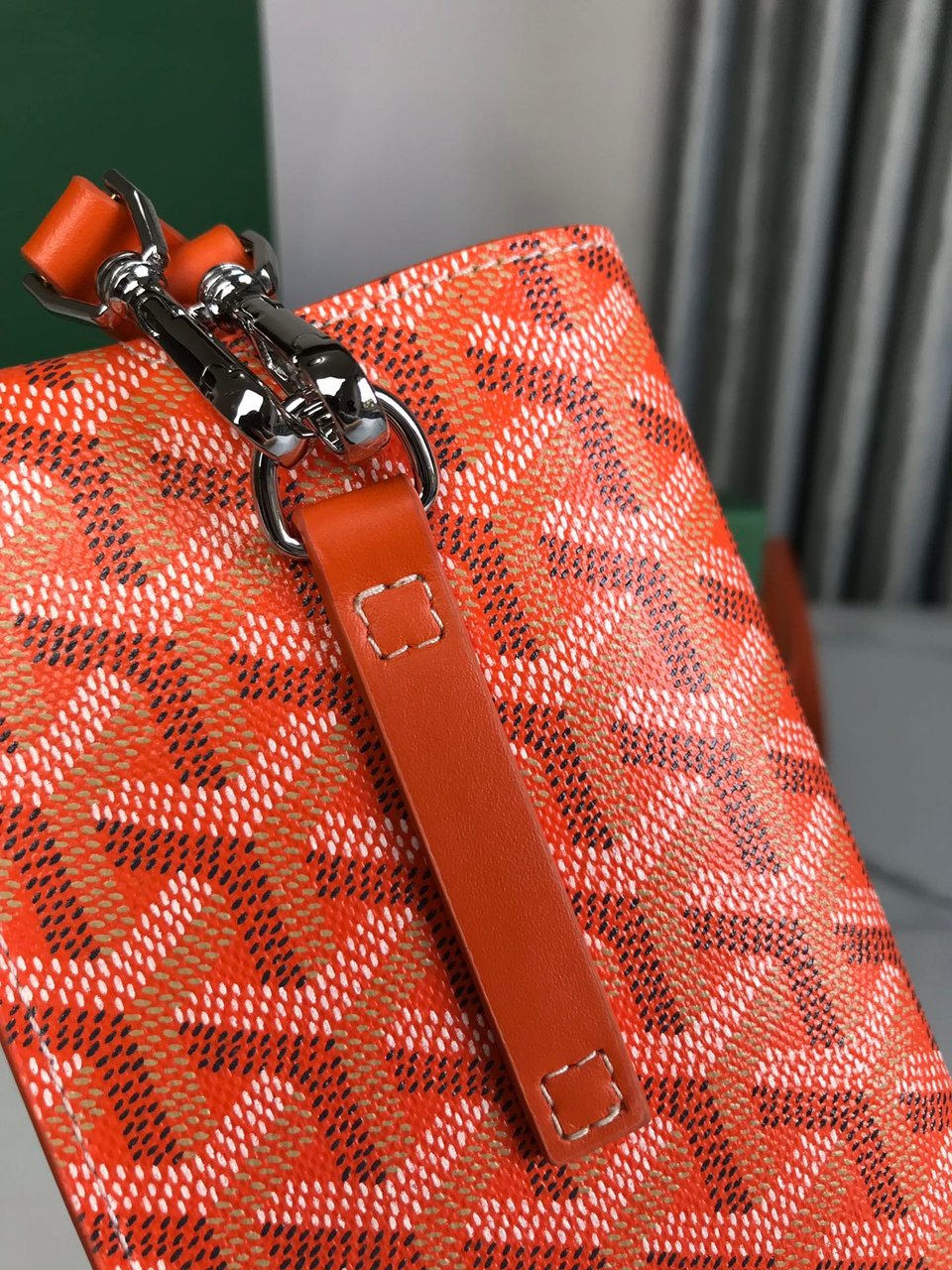 Goyard Montmartre Gm Case 18 Cm Orange Goyardine Canvas view 10