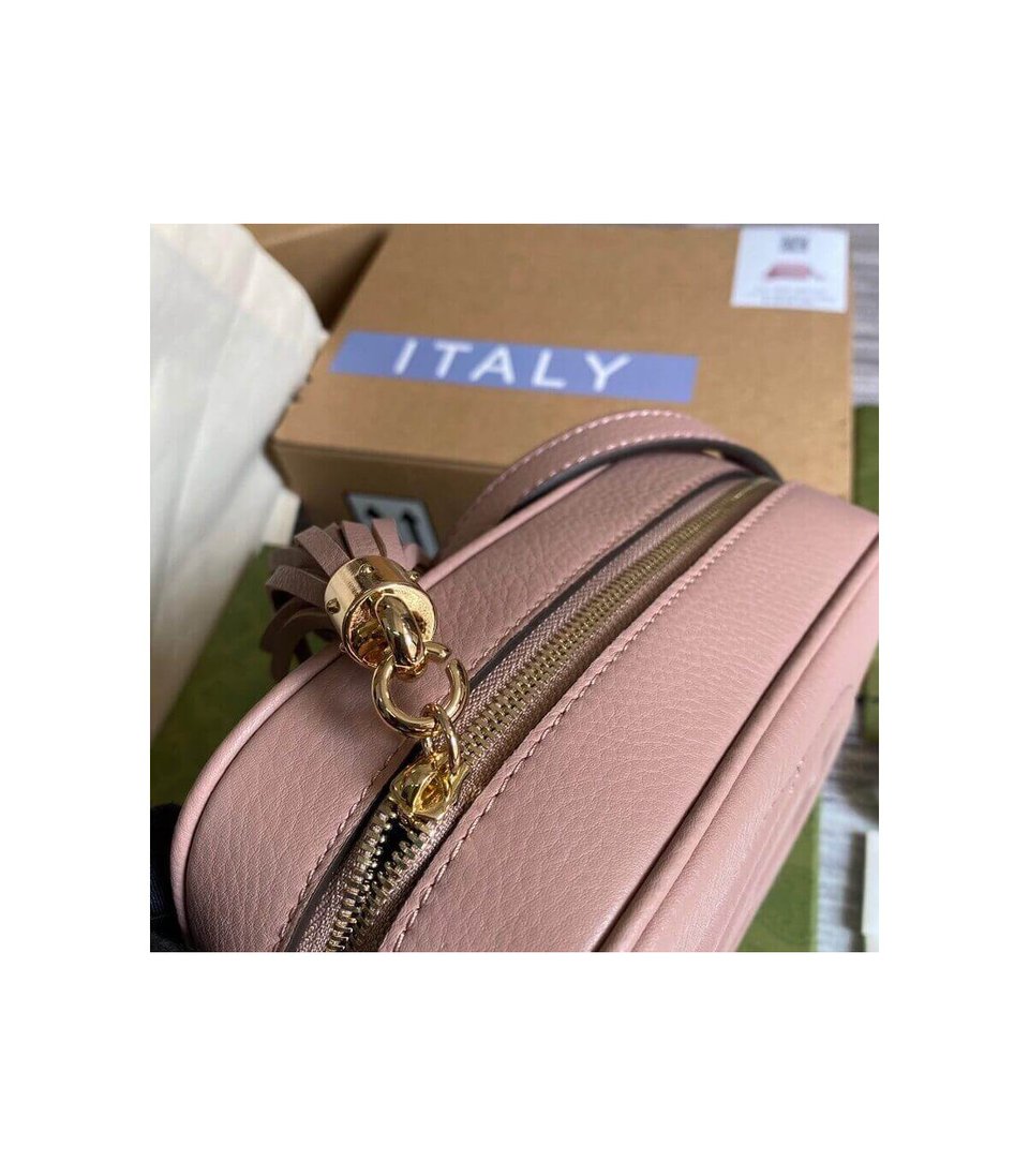 Gucci Soho Small Leather Disco Bag Pink view 10