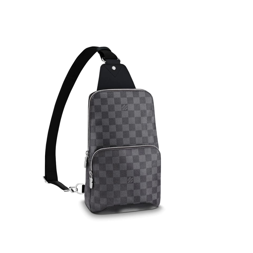 Louis Vuitton Avenue Slingbag Damier Infini Onyx Silver 31Cm N40097 Bag For Men