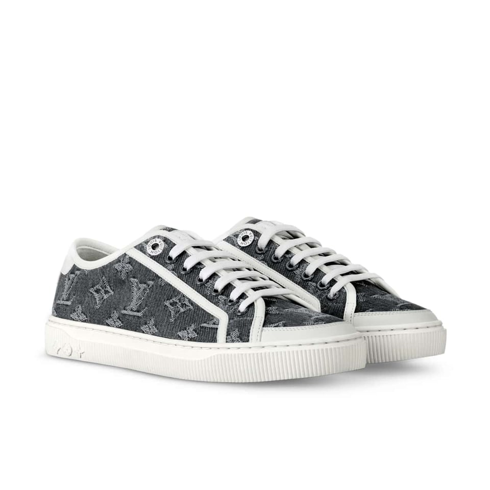 Louis Vuitton Lv Lagoon Sneaker Denim Gris 1Agygk view 2