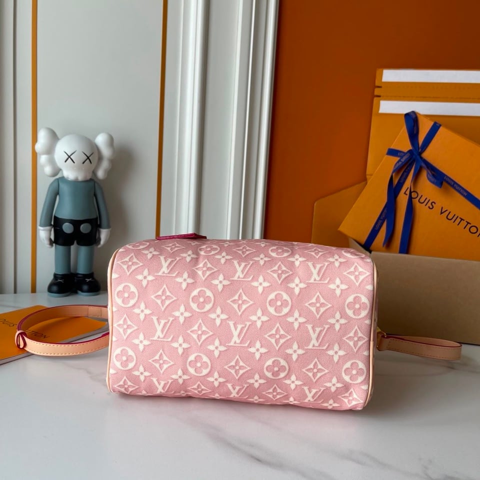 Louis Vuitton Speedy Bandoulière Monogram Emblème Rose Ruban Color 20.5cm M2A377 view 7