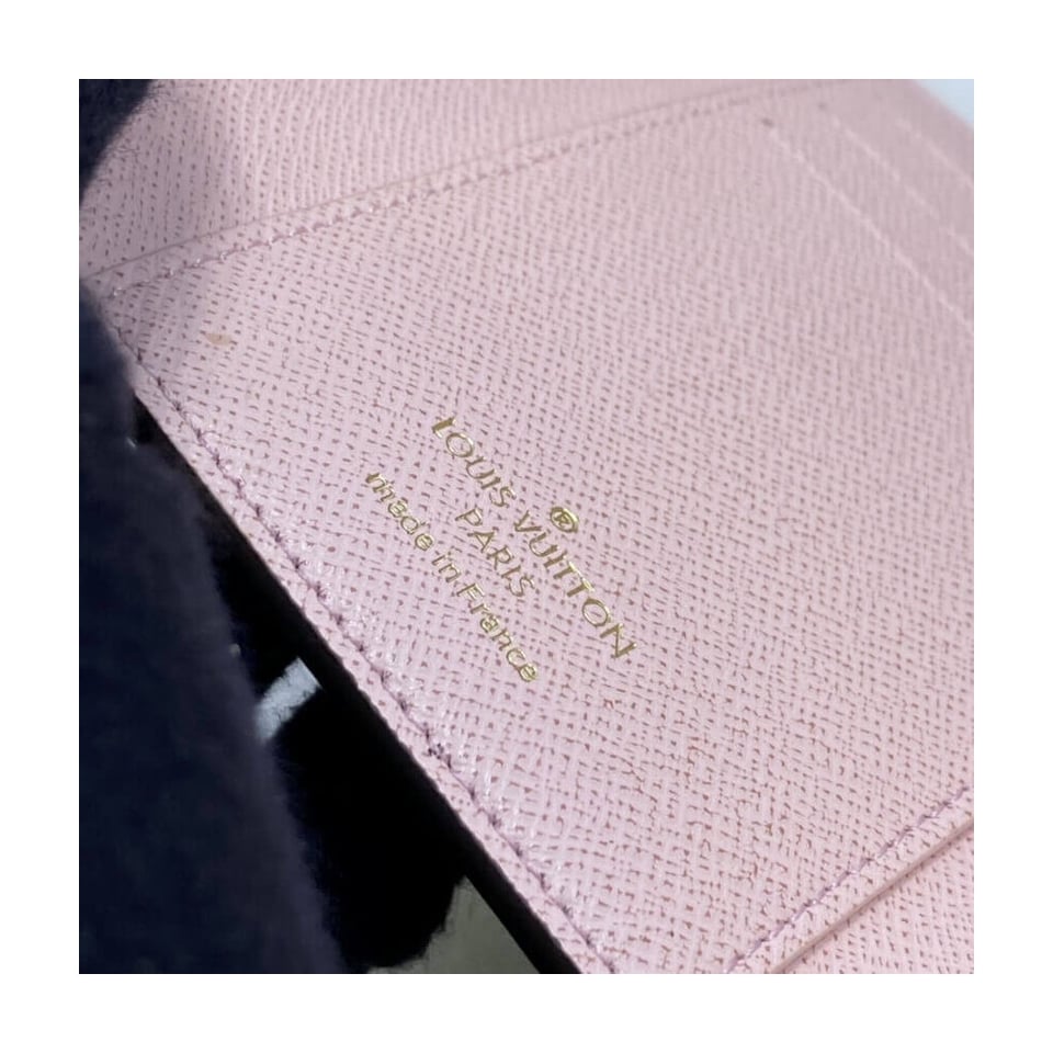 Louis Vuitton Damier Ebene Victorine Wallet Pink view 10