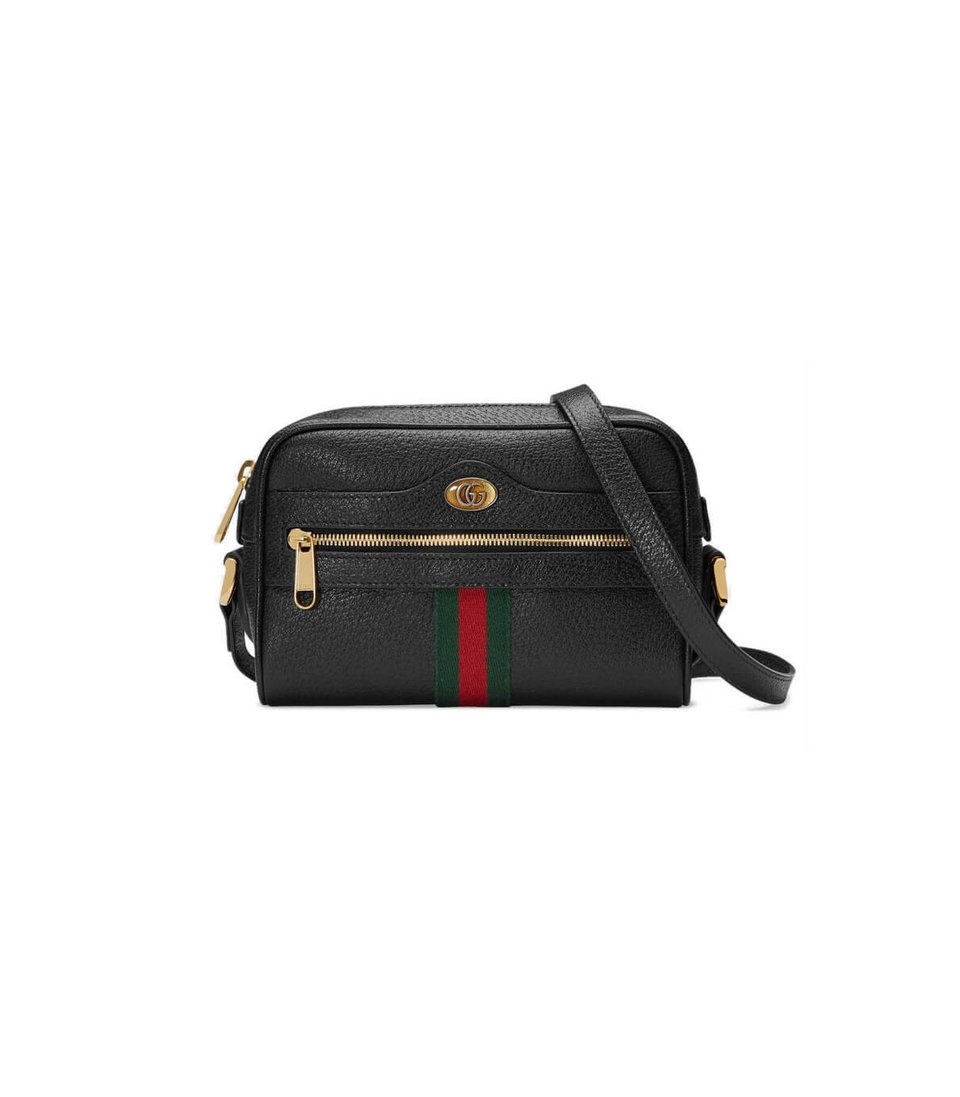 Gucci Ophidia Leather Mini Bag Black view 2