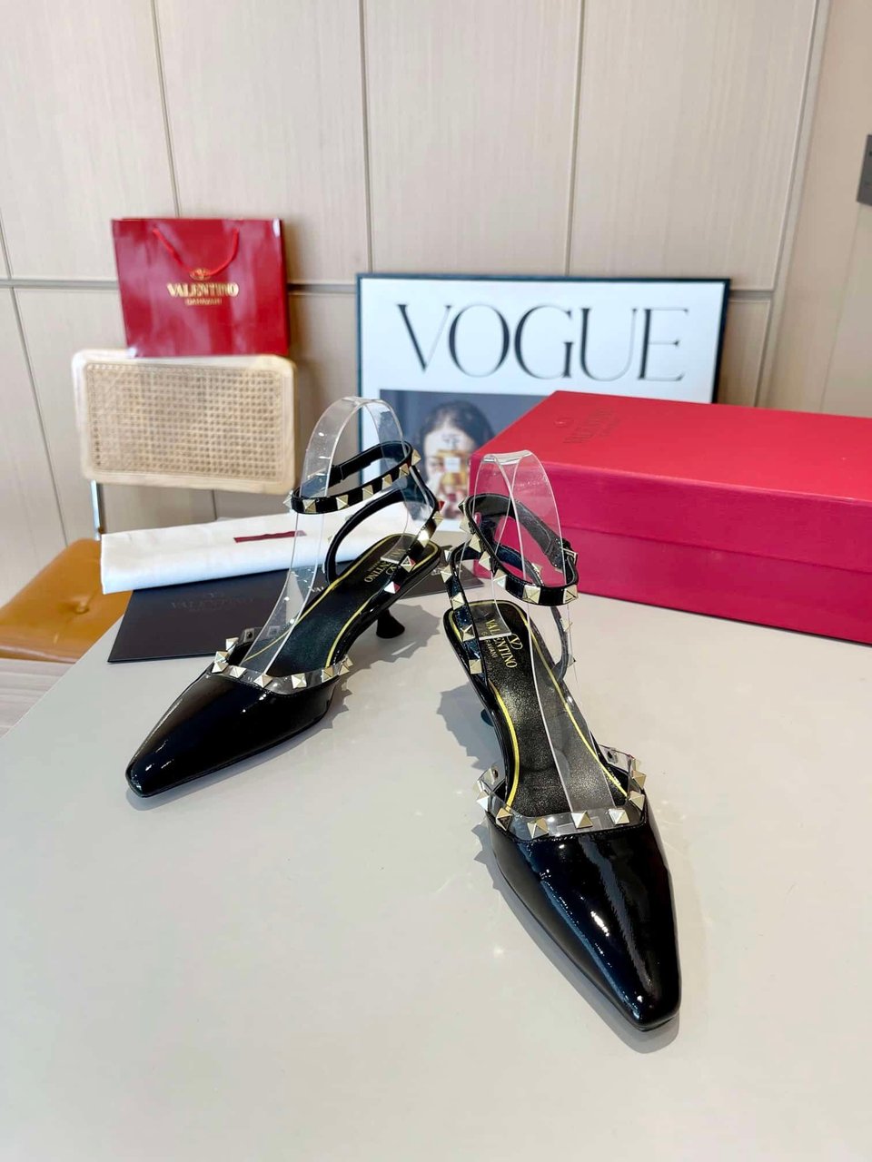 Valentino Garavani Rockstud Couture Pumps Black view 6