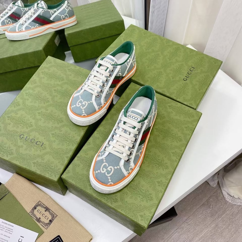 Gucci Women’S Tennis 1977 Sneaker Light Blue 606110 H0G10 3460 view 10