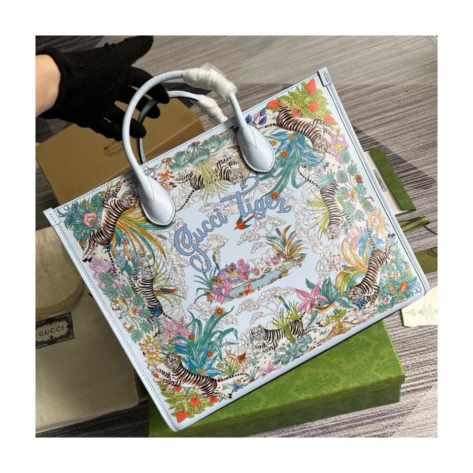 Gucci Tiger Medium Tote Bag view 6