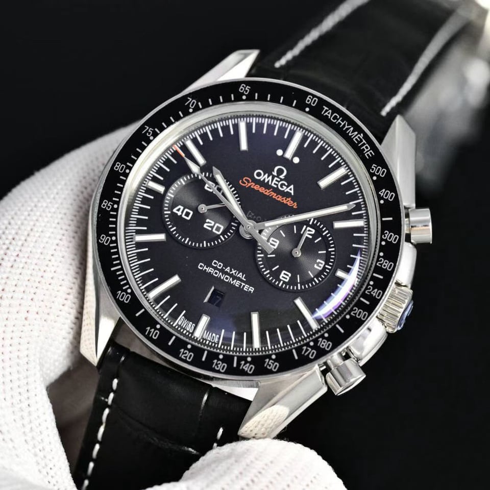 Omega Speedmaster Moonwatch Black Dial view 9
