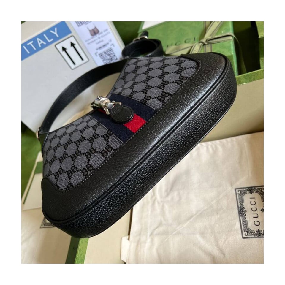 Gucci x Balenciaga Jackie 1961 Small Hobo Bag Black 27.5cm view 5