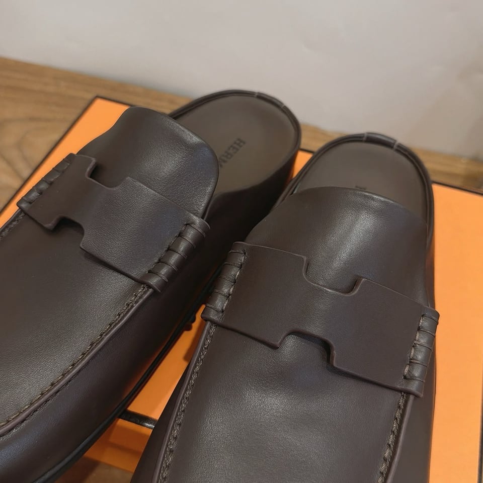Hermes Mix Mule Marron Ébène Color Calfskin H261952ZHME420 view 6